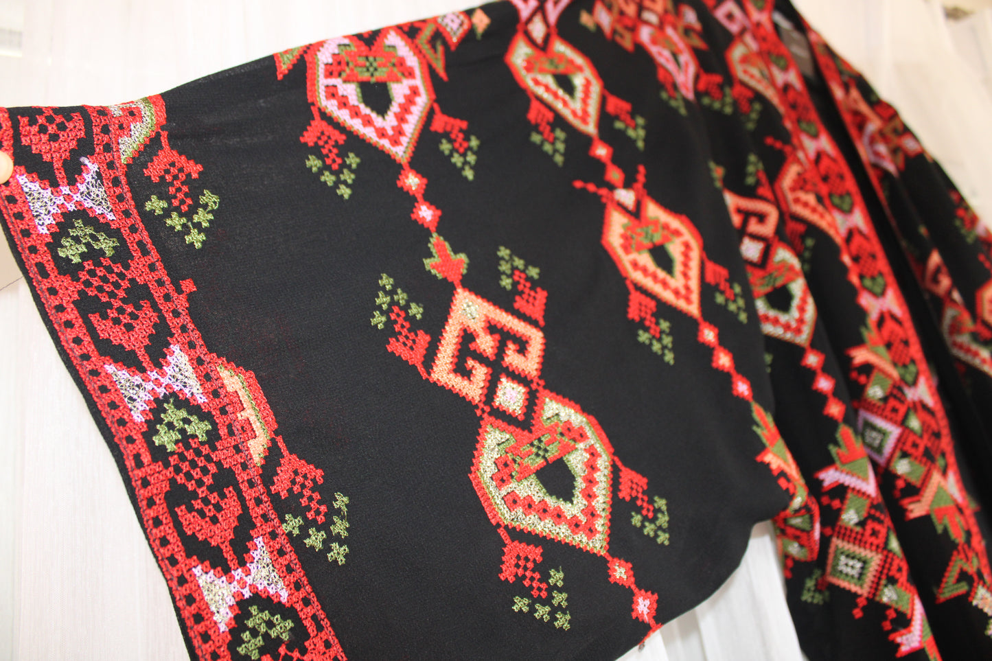 Open Palestinian Abaya – Made in Jordan