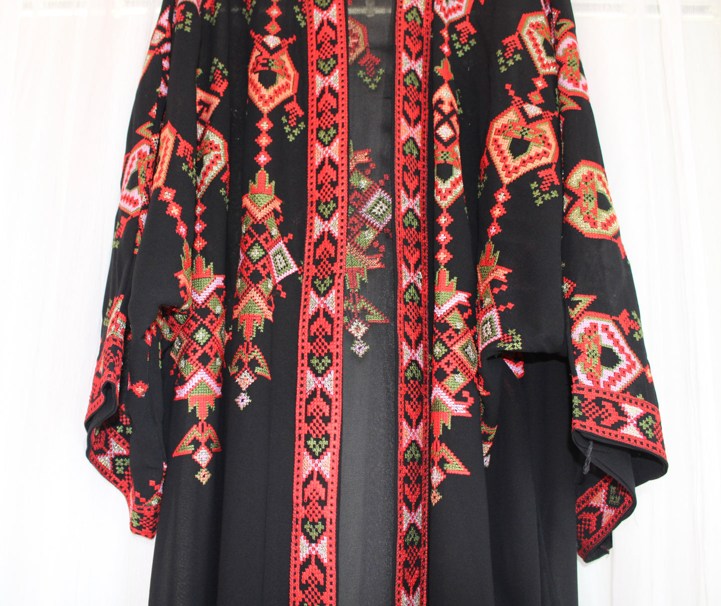 Open Palestinian Abaya – Made in Jordan
