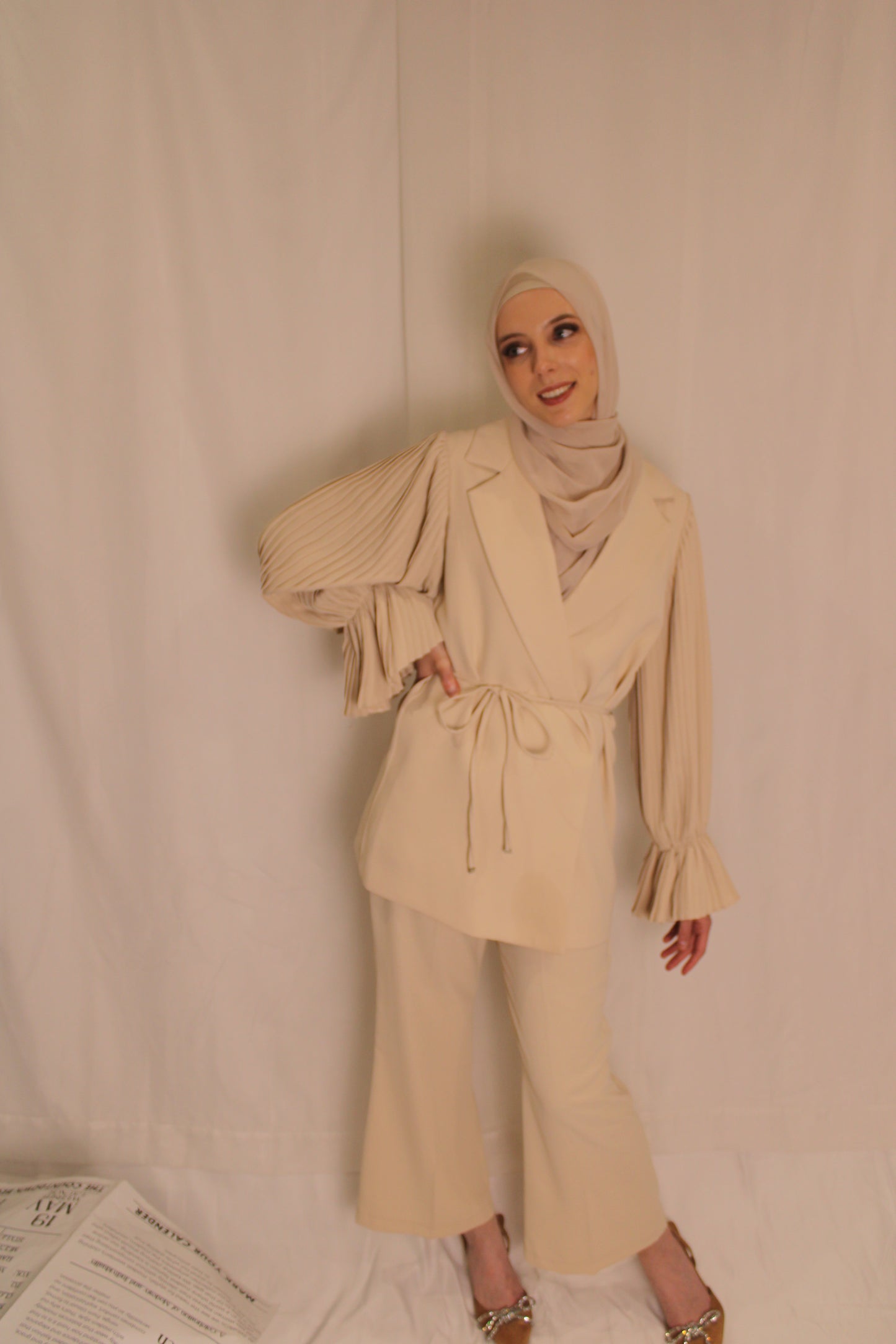 Pleated Grace Suit