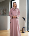Rose Dust Hooded Abaya
