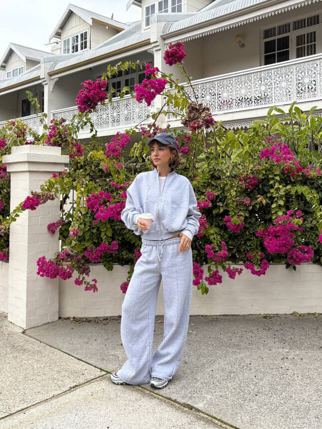 Fleece Lined Cotton Set (grey)