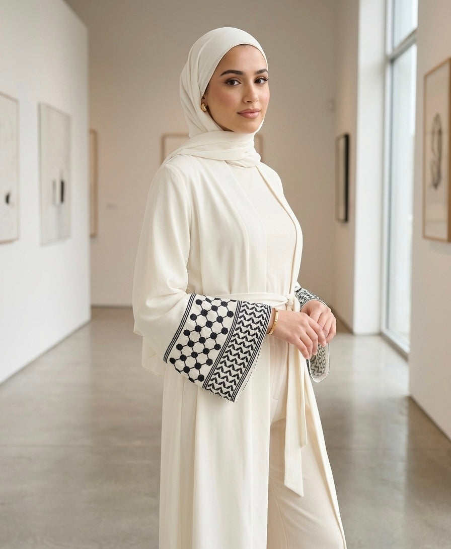 Palestinian open Abaya￼