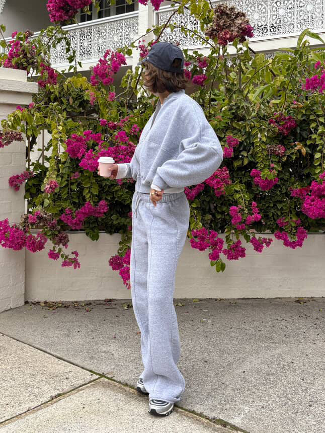 Fleece Lined Cotton Set (grey)