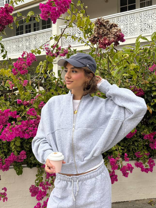 Fleece Lined Cotton Set (grey)