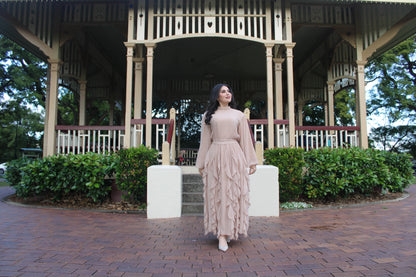 Flowy Ruffle Skirt & Oversized Top Set