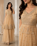 Champagne Noor Embroidered Lehenga Set