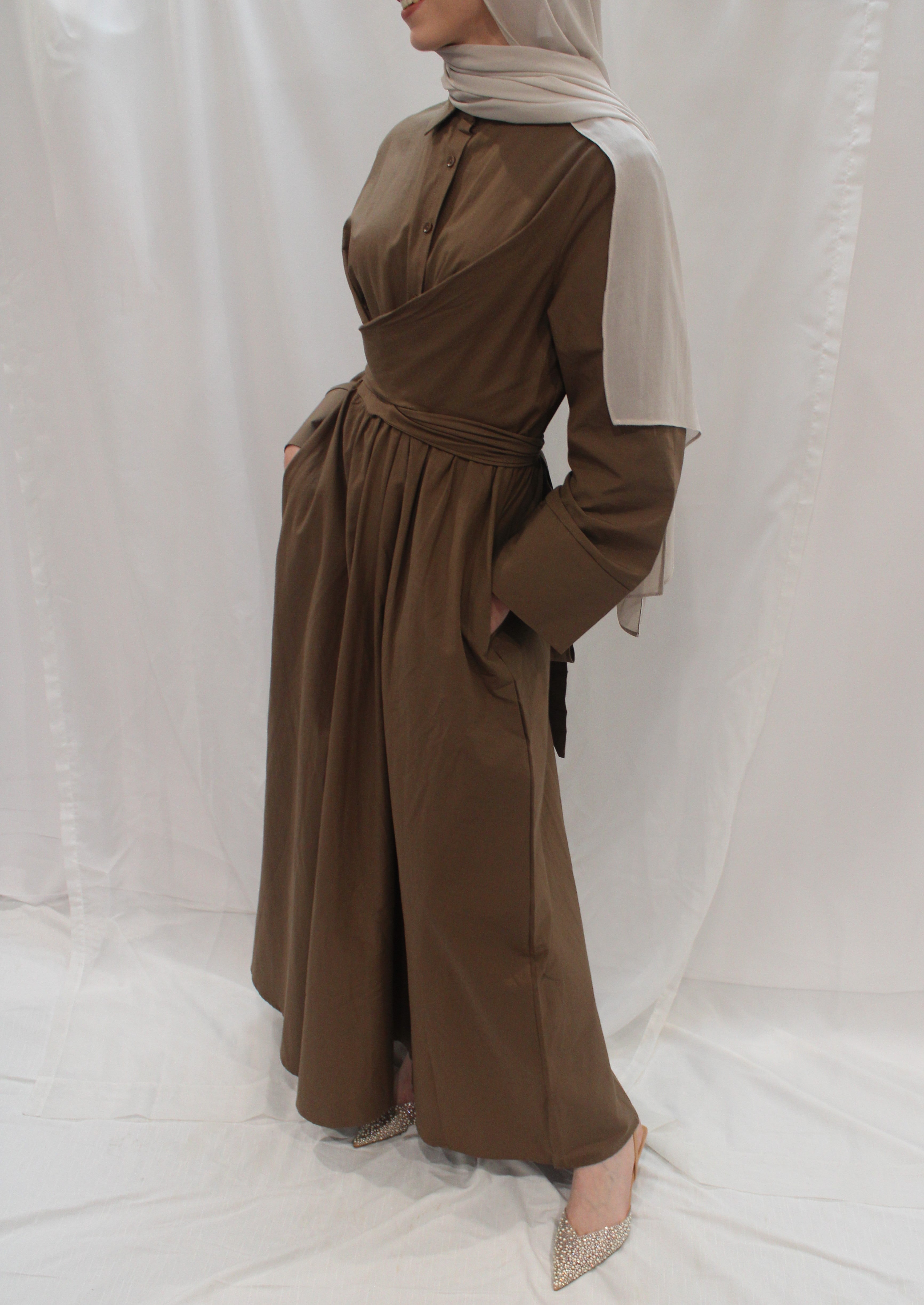 Tie Cross Bow Maxi Dress