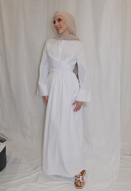 Tie Cross Bow Maxi Dress