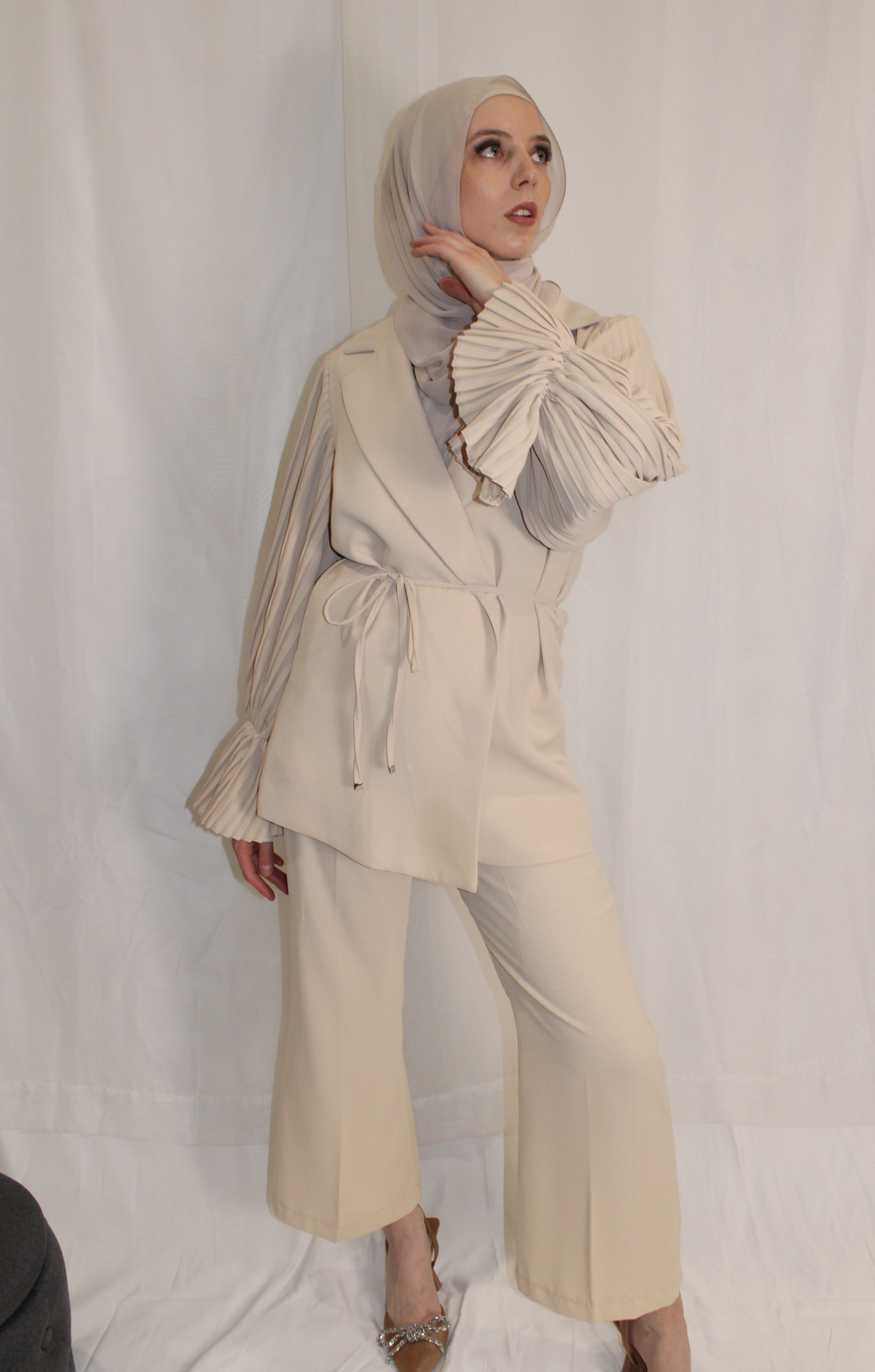 Pleated Grace Suit