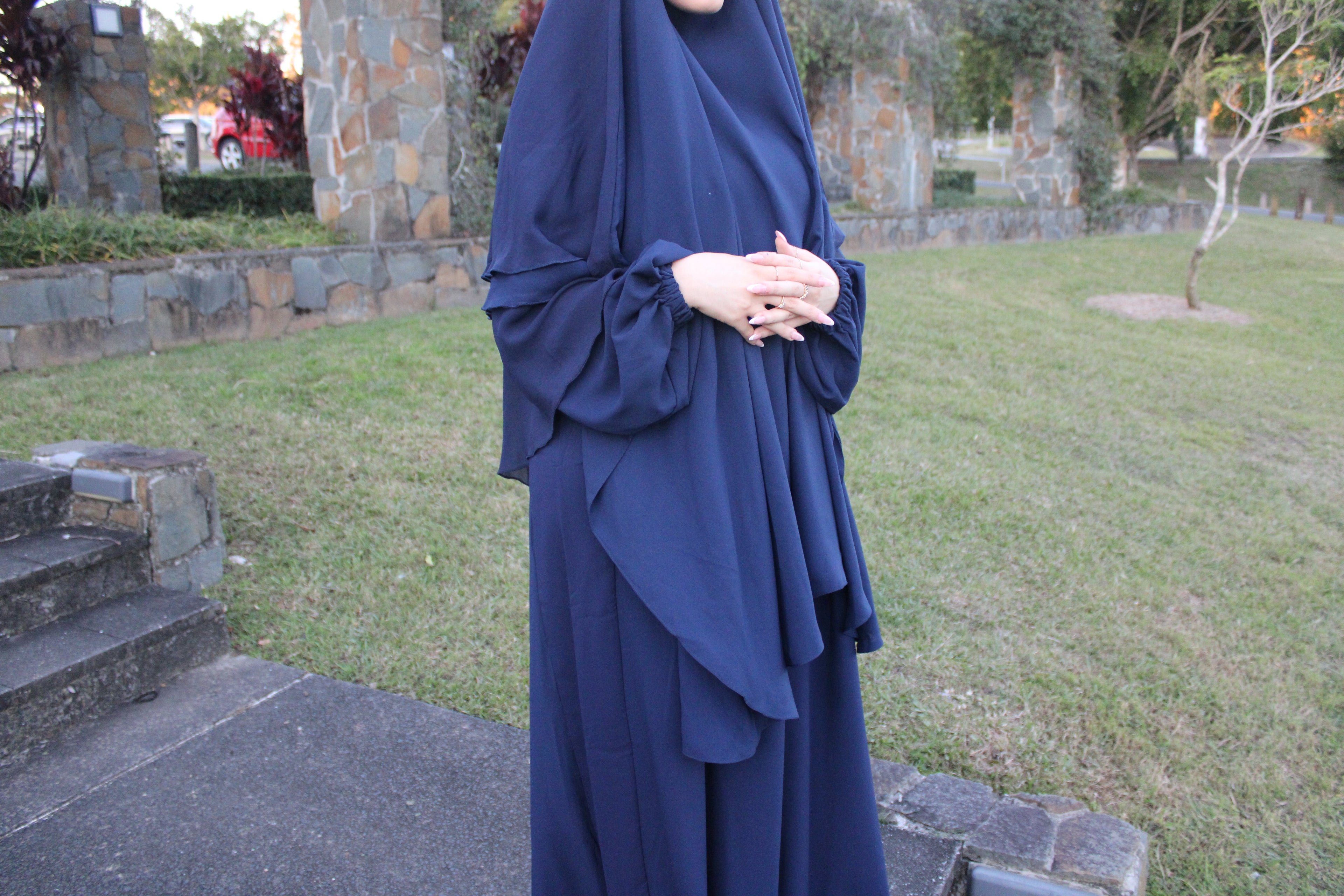 Khimar & Abaya Set (navy)
