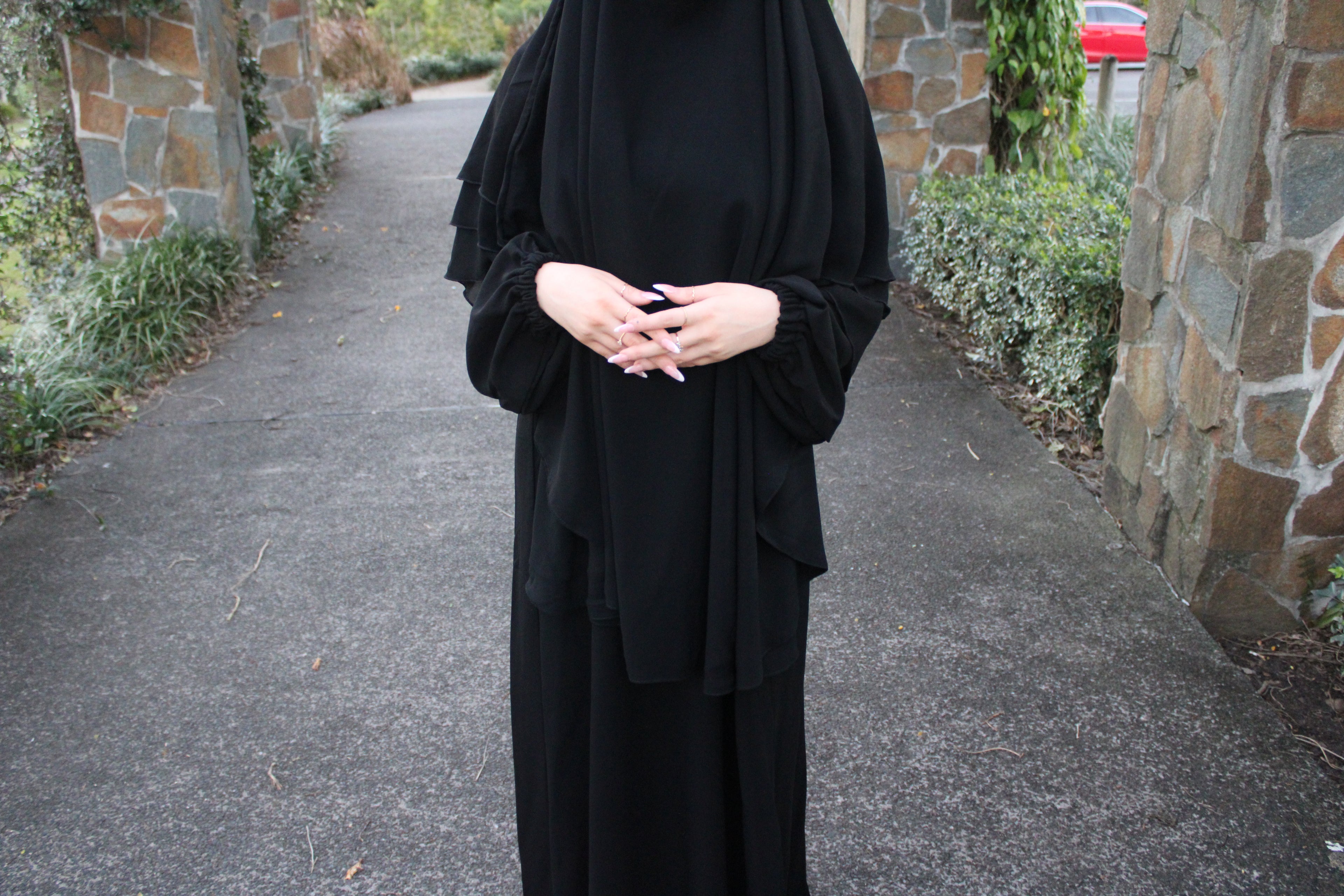 Khimar & Abaya Set (black)