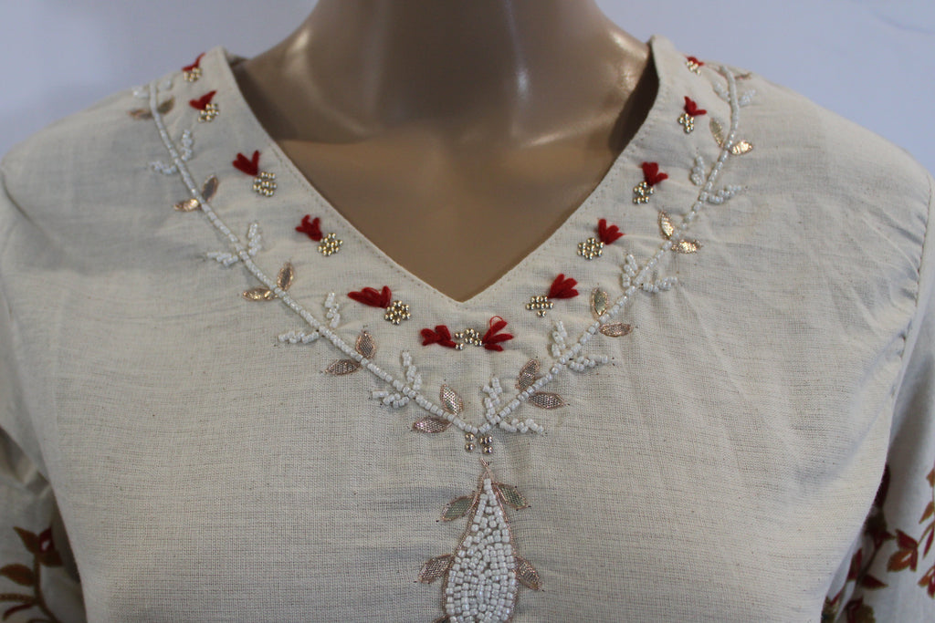 Ivory Bloom 3D Embroidered Set