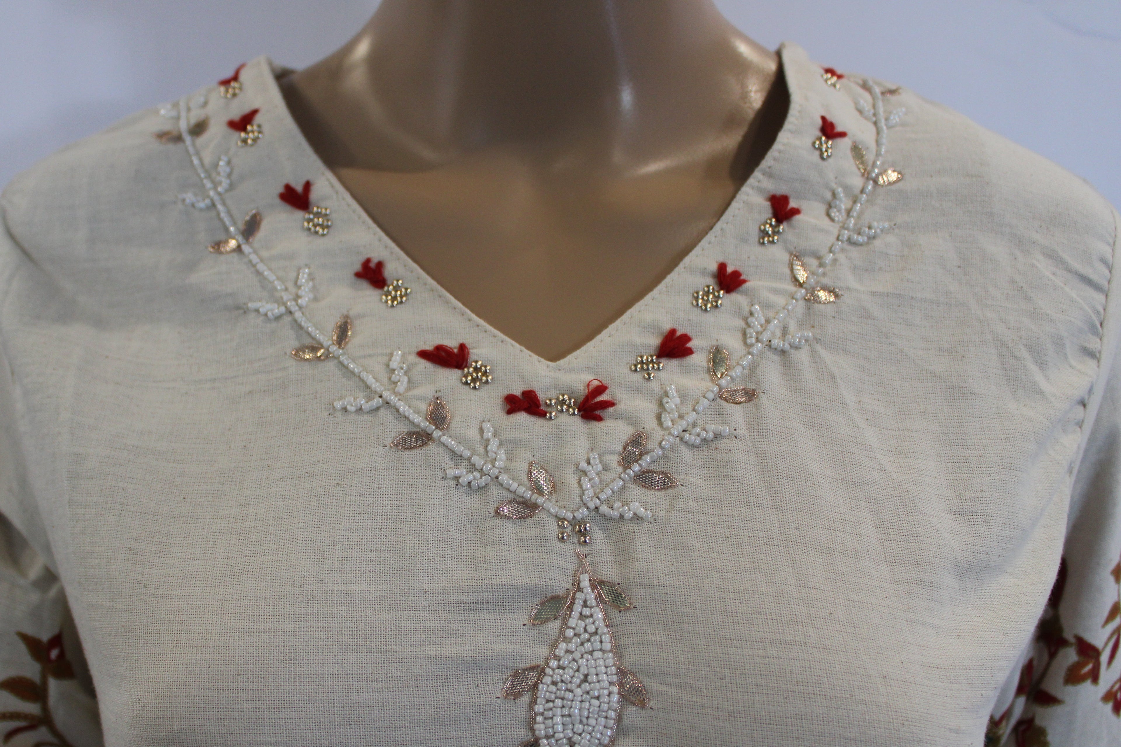 Ivory Bloom 3D Embroidered Set