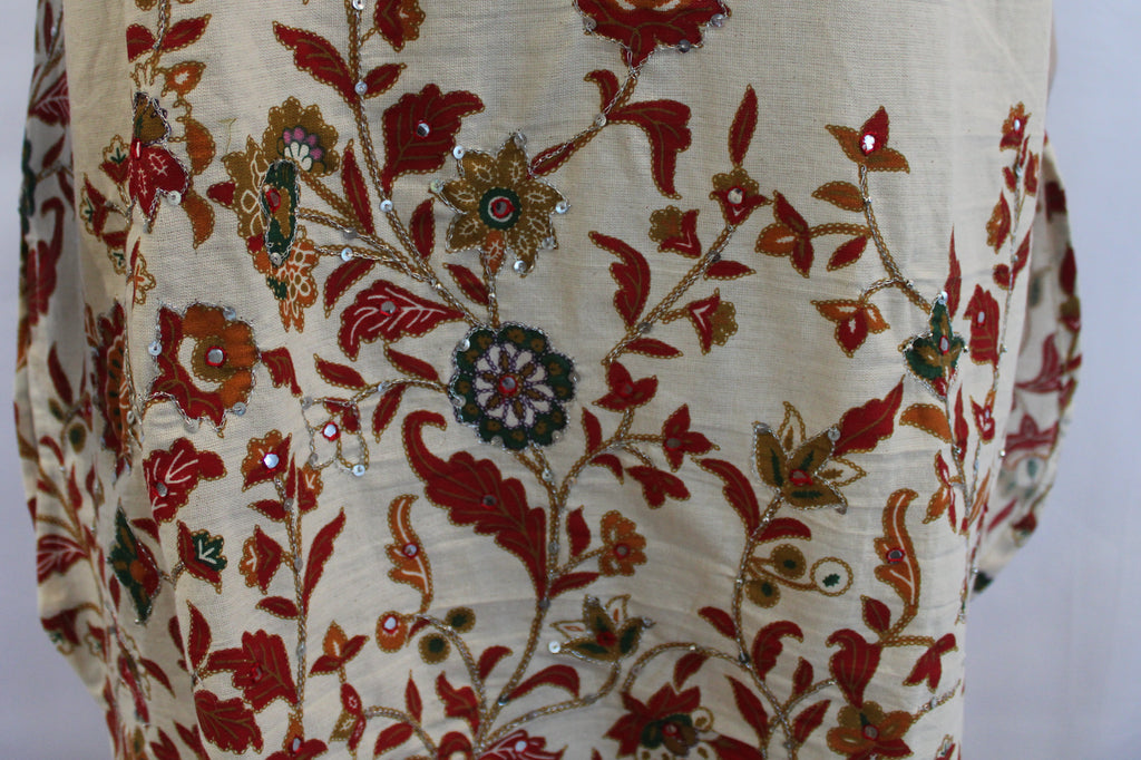 Ivory Bloom 3D Embroidered Set