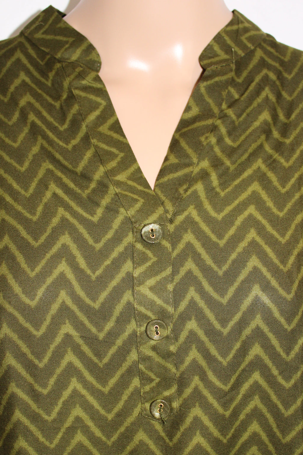 Olive Chevron Co-Ord Set