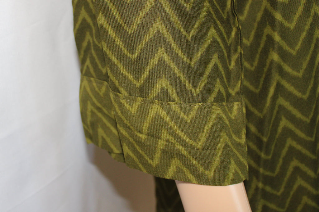 Olive Chevron Co-Ord Set