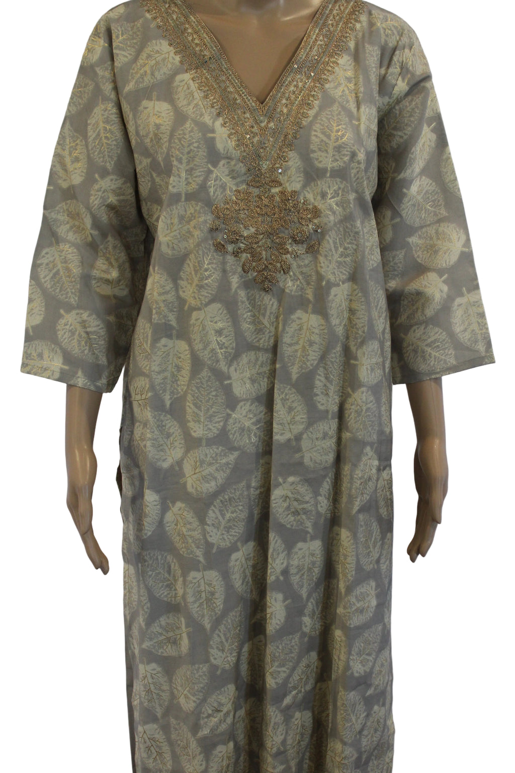 Golden Leaf Subtle Embroidered Set