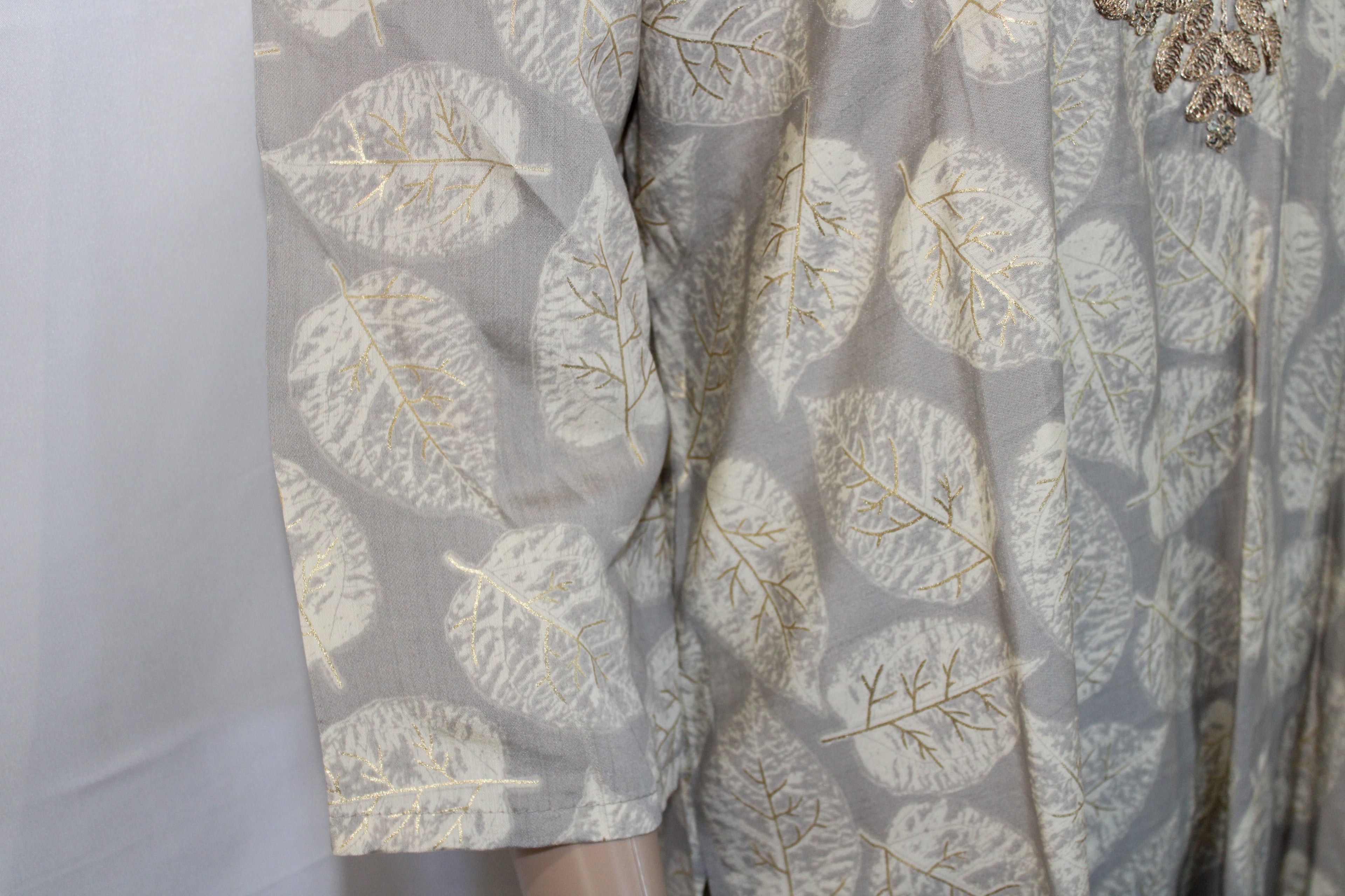 Golden Leaf Subtle Embroidered Set