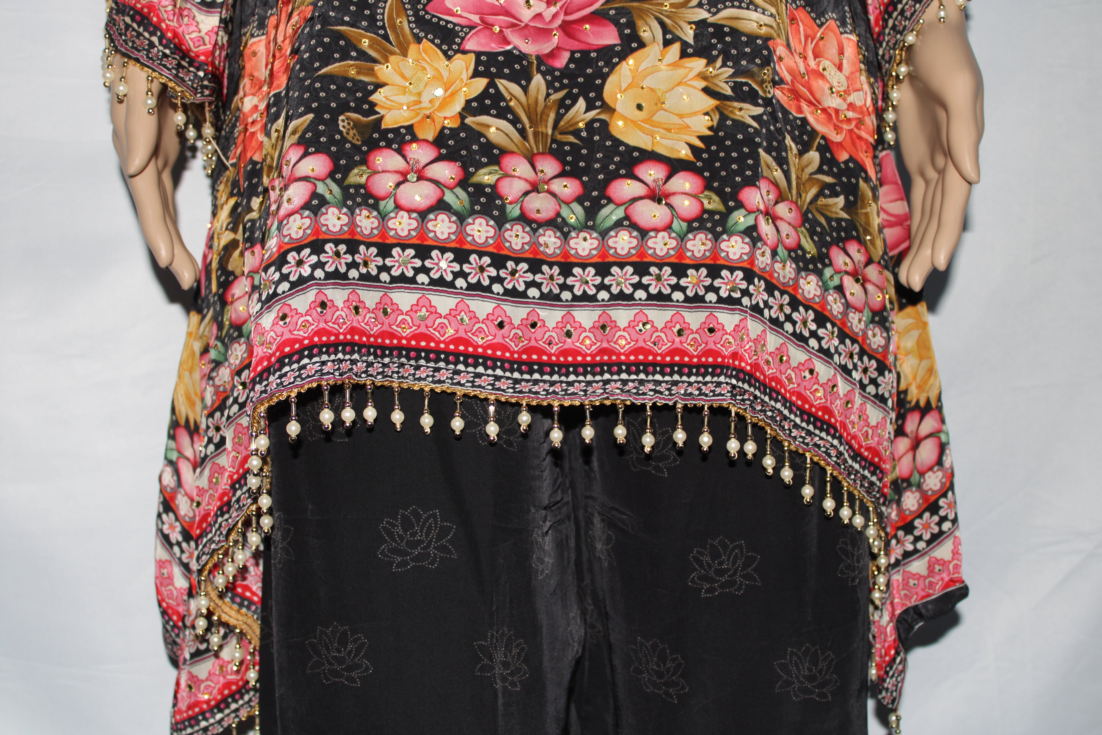 Midnight Bloom Embellished Co-Ord Set