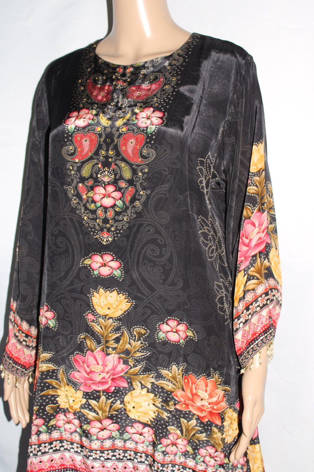 Midnight Bloom Embellished Co-Ord Set
